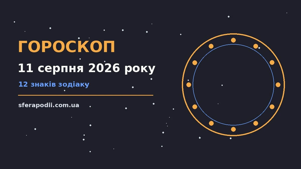 Гороскоп на 11 серпня 2026 року: настрій і шанси дня для впевненого початку дня